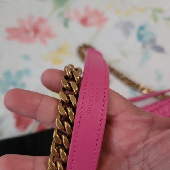 YSL raffia pink bag - Picture 9 of 11